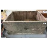 Vintage Finger-Jointed Wooden Crate Box