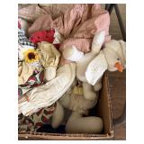 Lot Vintage Fabric Soft Sculpture Dolls