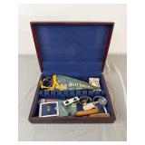 Vintage Flatware Chest & Souvenir Lot