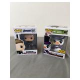 Lot 2 Hawkeye & Penguin Snowman Funko Pop