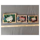 Lot 3 Vintage HO Plasticville Model Kits