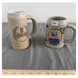 Heineken & Budweiser Beer Stein Lot