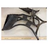 Lot 2 Antique ASC Cast Iron Desk Legs