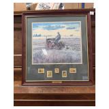Mort Kï¿½nstler Plowing at Sunset Print