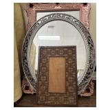 Ornate Mirrors & Fretwork Frame Lot