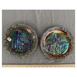 Fenton American Craftsman Plate Lot (2)