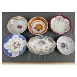 Floral & Bird Porcelain Bowl Lot (6)