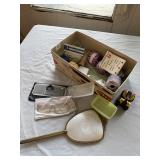 Mixed Lot w Vintage Vanity Mirror