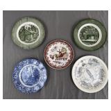 Vintage Transferware Plate Lot (5)