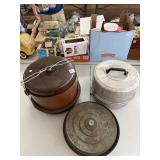 Lot of 3 Vintage Cake & Pie Carriers