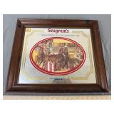 Vtg Seagram's 7 Crowns 'The Walking Derby' Bar Mir
