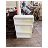 Modern White 3-Shelf Bookcase