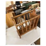 Vintage BP Furniture Maple Magazine Rack