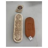 Lot of 2 Vintage Ceramic & Terracotta Bread Warmer