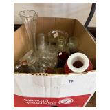 Ruby Glass, Vases & Glassware Box Lot