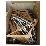 Assorted Wood & Utility Clothes Hangers