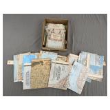 Large National Geographic Map Insert Lot