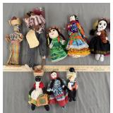 Global Folk Art & Souvenir Doll Lot