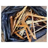 Large Lot Wooden Clothes Hangers
