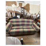 Schweiger Plaid Upholstered Loveseat