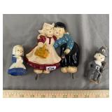 Dutch Couple Chalkware & Gurley Lot