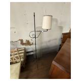 Wrought iron bridge floor lamp - Tinware Style