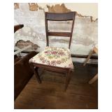 Sheraton style dining chairs pair