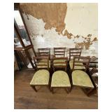 Art Deco waterfall dining chairs set of 6
