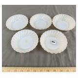 Fire-King Golden Shell Bowls Set (5)