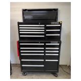 Craftsman 2-Piece Black Rolling Tool Chest Cabinet