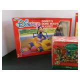 Vintage Disney Goofy Toy & Holiday Decor Lot - NIB