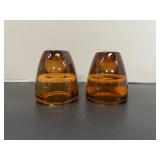 VTG MCM Amber Reversible Glass