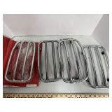 Chrome Motorcycle Saddlebag Lid Racks