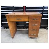 Mid Century Sewing Machine Cabinet With Drawers  D