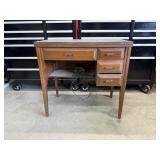 Mid Century Sewing Machine Cabinet With Drawers