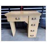 Mid Century Folding Top Sewing Machine Cabinet