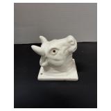 VTG White Ceramic Bull Hook