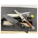 Fantasy HK8802 Fixed Blade Dagger w/ Wood Handle &