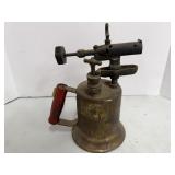 Antique Clayton & Lambert Brass Blow Torch Red Woo