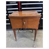 Mid Century Sewing Machine Cabinet Table Stand