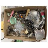 Large Box of Vintage Sewing Machine Parts