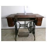 Antique Singer Treadle Sewing Machine Cabinet