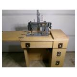 Morse TZ5 Sewing Machine & Cabinet