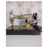 Singer Sewing Machine with Case and Pedal  TESTED