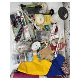 Large Lot of Sewing Notions, Trim, Fabric & Craft