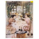 Diamond Wine Co. Champagne Sign