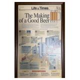 Framed Journal Courier 'The Making of a Good Beer'
