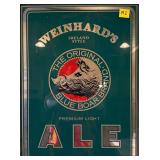 Framed Weinhard's Blue Boar Brand Ale Mirror