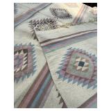 Southwestern Handwoven Wool Rug Vintage 5x8