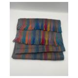 Shupaca Alpaca Blend Striped Fringed Scarf 72'
